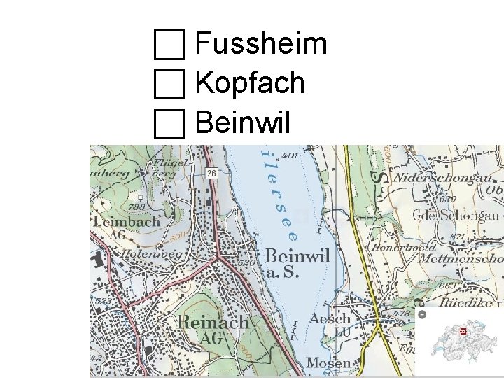  Fussheim Kopfach Beinwil 