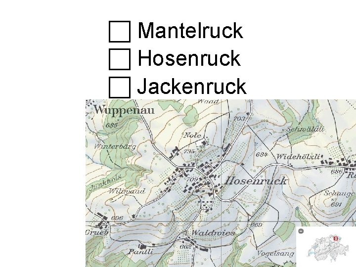  Mantelruck Hosenruck Jackenruck 