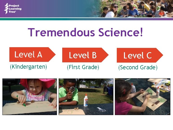 Tremendous Science! (Kindergarten) Level B Level C (First Grade) (Second Grade) 