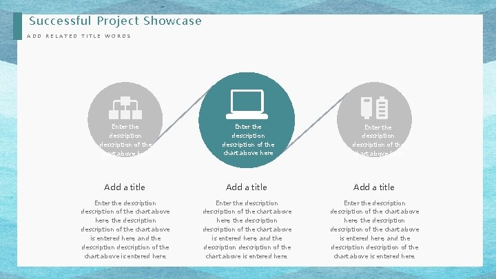 Successful Project Showcase ADD RELATED TITLE WORDS Enter the description of the chart above Successful Project Showcase ADD RELATED TITLE WORDS Enter the description of the chart above