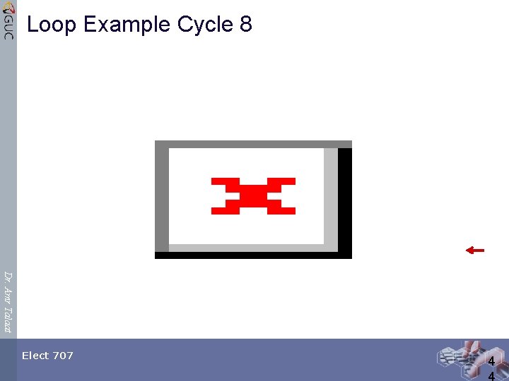 Loop Example Cycle 8 Dr. Amr Talaat Elect 707 4 4 