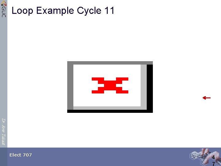 Loop Example Cycle 11 Dr. Amr Talaat Elect 707 4 7 