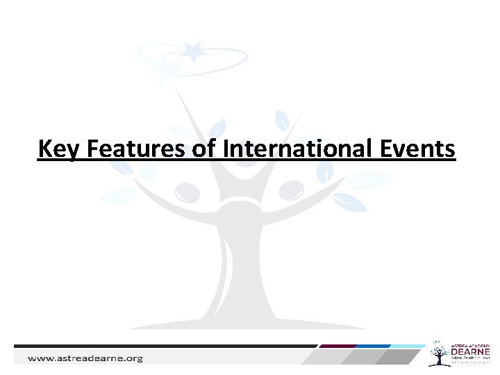 Key Features of International Events 