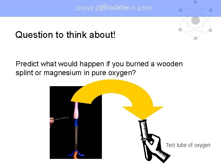 Science Differentiation in action Question to think about! Predict what would happen if you