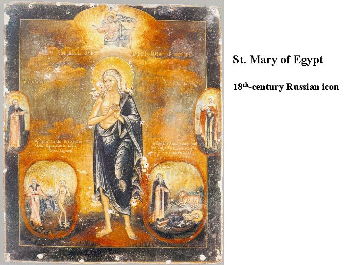 St. Mary of Egypt 18 th-century Russian icon 
