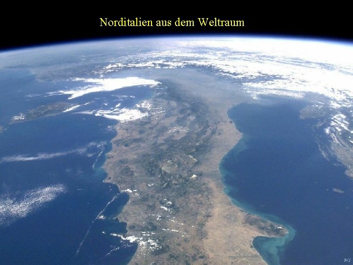 Norditalien aus dem Weltraum 