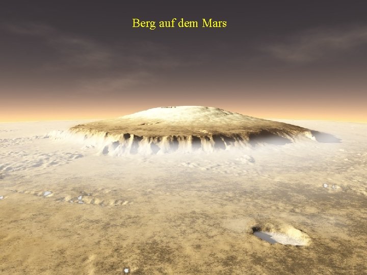 Berg auf dem Mars 