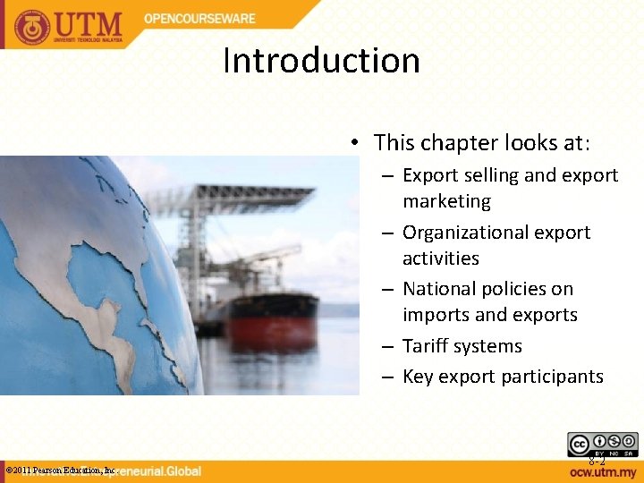 Introduction • This chapter looks at: – Export selling and export marketing – Organizational