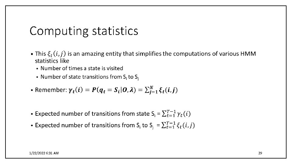 Computing statistics • 1/22/2022 6: 31 AM 29 