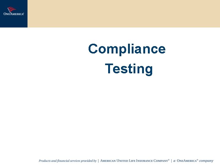 Compliance Testing 