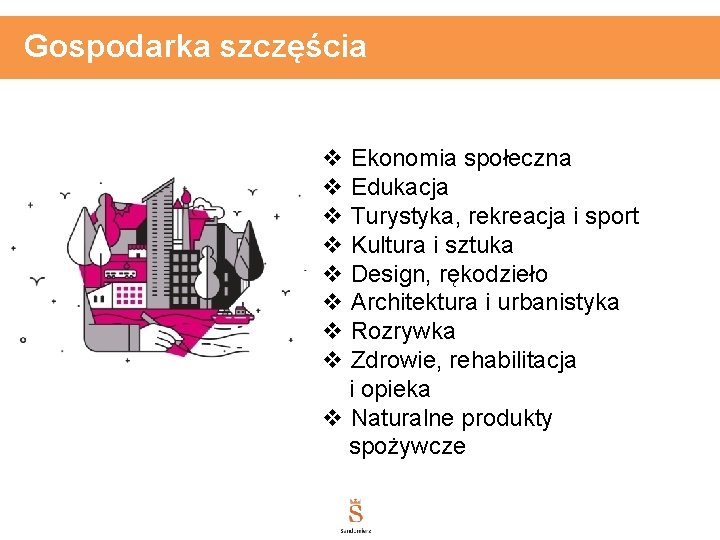 Gospodarka szczęścia v Ekonomia społeczna v Edukacja v Turystyka, rekreacja i sport v Kultura