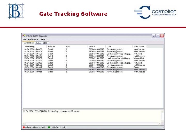 Gate Tracking Software 