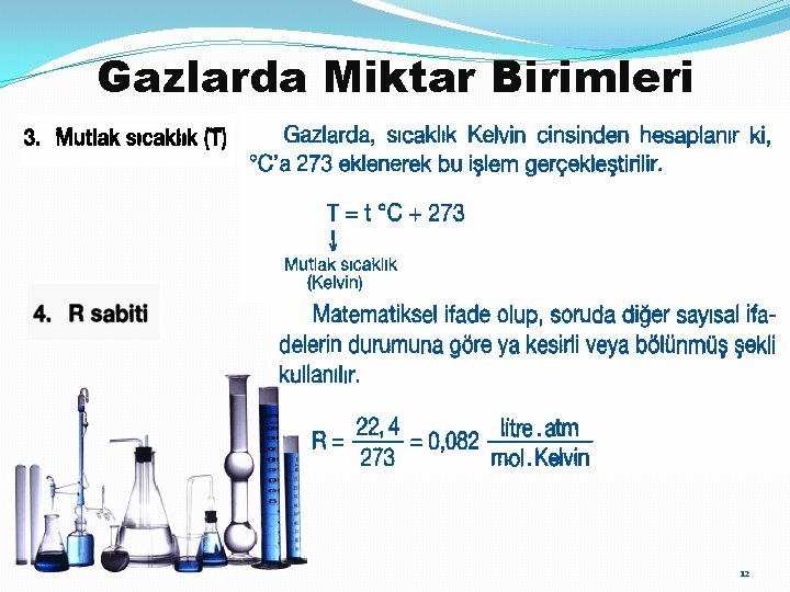 Gazlarda Miktar Birimleri 12 