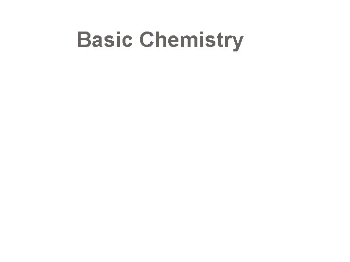 Basic Chemistry 