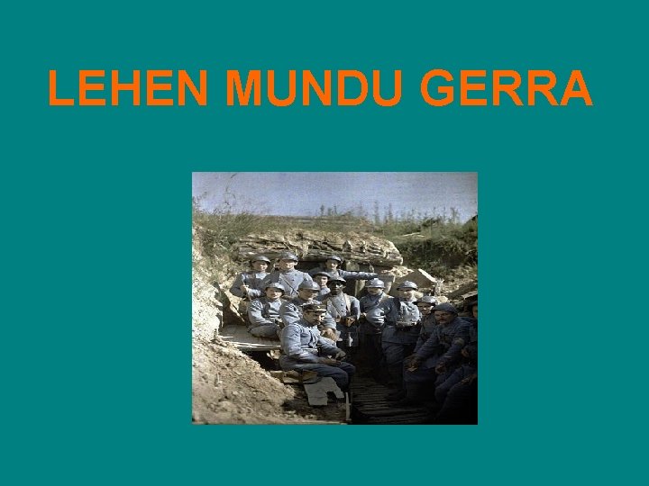 LEHEN MUNDU GERRA 