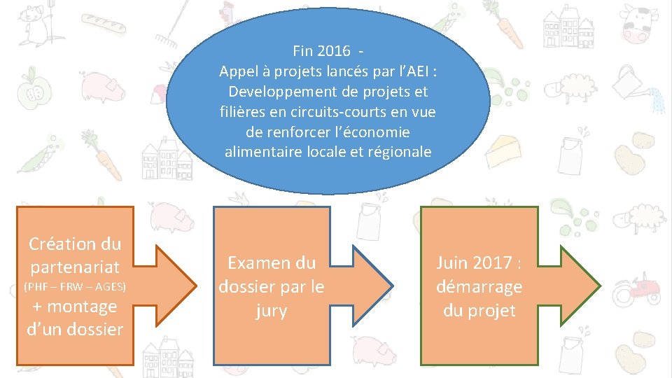Fin 2016 Appel à projets lancés par l’AEI : Developpement de projets et filières
