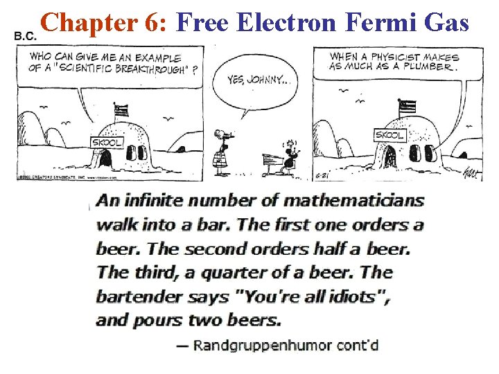 Chapter 6: Free Electron Fermi Gas 