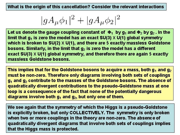 What is the origin of this cancellation? Consider the relevant interactions Let us denote