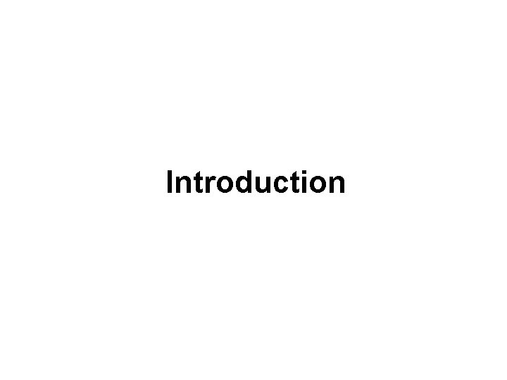 Introduction 