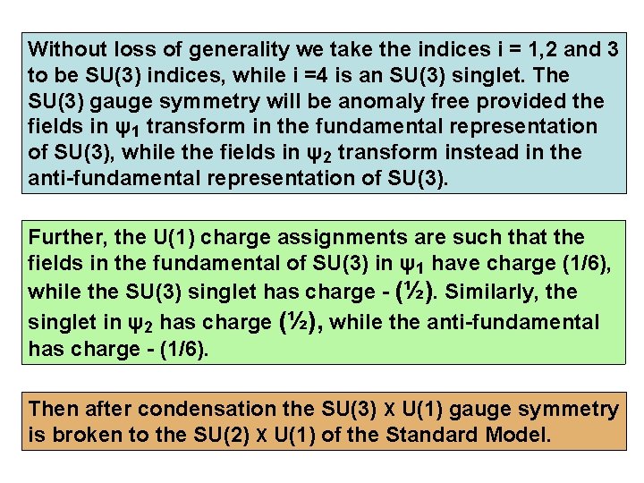 Without loss of generality we take the indices i = 1, 2 and 3