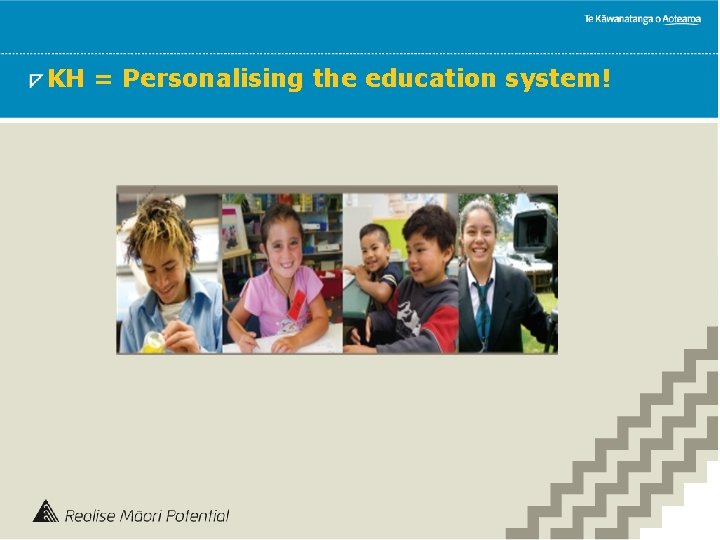 KH = Personalising the education system! 
