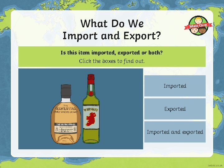 What Do We Import and Export? Is this item imported, exported or both? Click