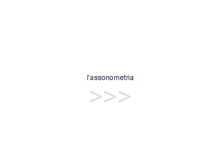 l’assonometria >>> 