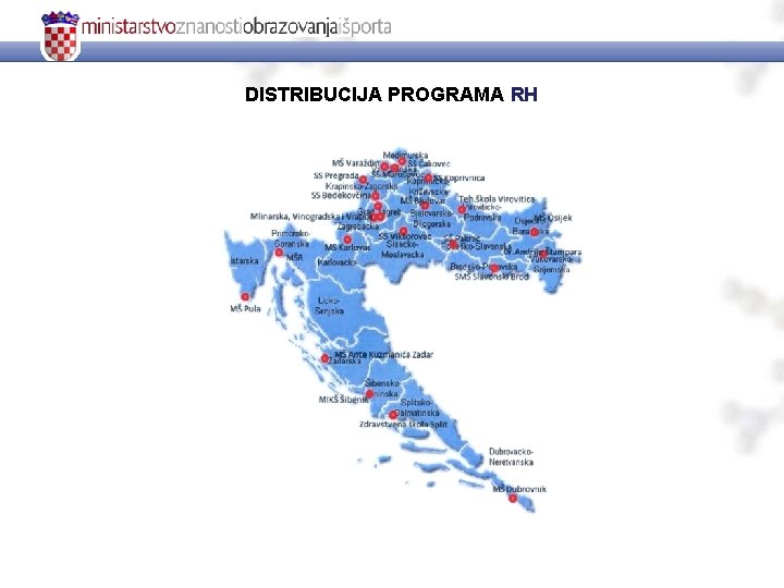 DISTRIBUCIJA PROGRAMA RH 