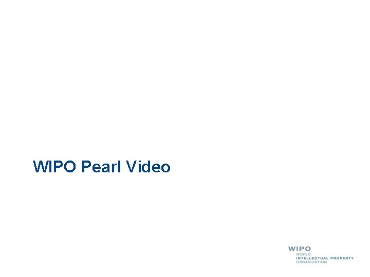 WIPO Pearl Video 
