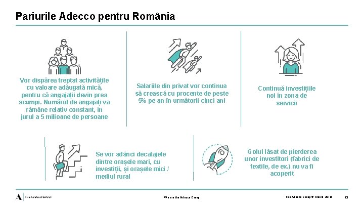 Pariurile Adecco pentru România Vor dispărea treptat activitățile cu valoare adăugată mică, pentru că