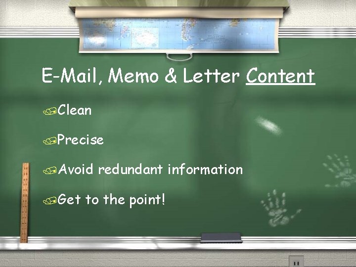 E-Mail, Memo & Letter Content /Clean /Precise /Avoid /Get redundant information to the point!