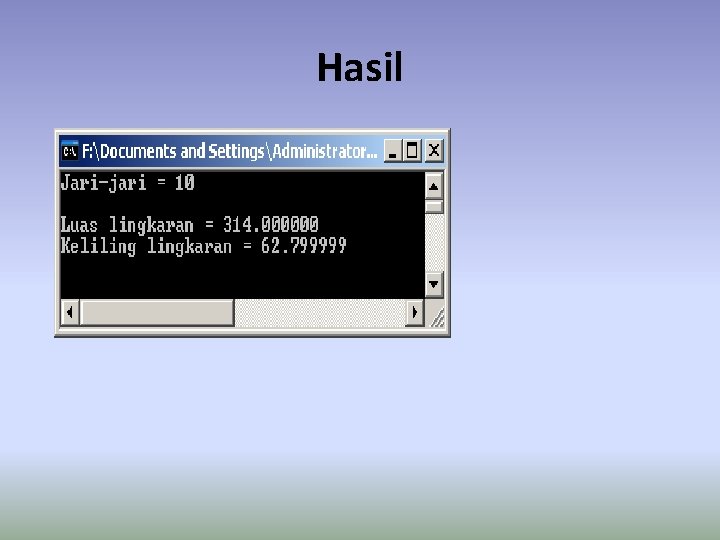 Hasil Hasil