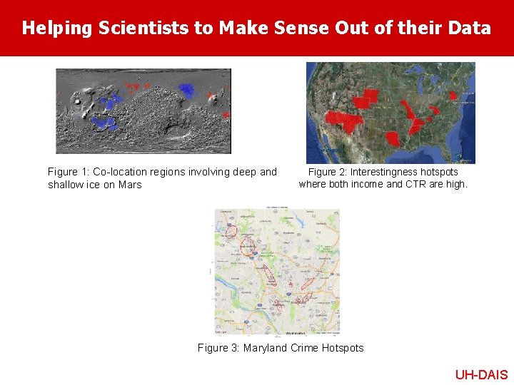 Helping Scientists to Make Sense Out of their Data Figure 1: Co-location regions involving