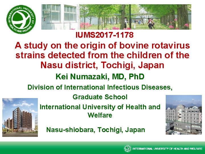 IUMS 2017 -1178 A study on the origin of bovine rotavirus strains detected from