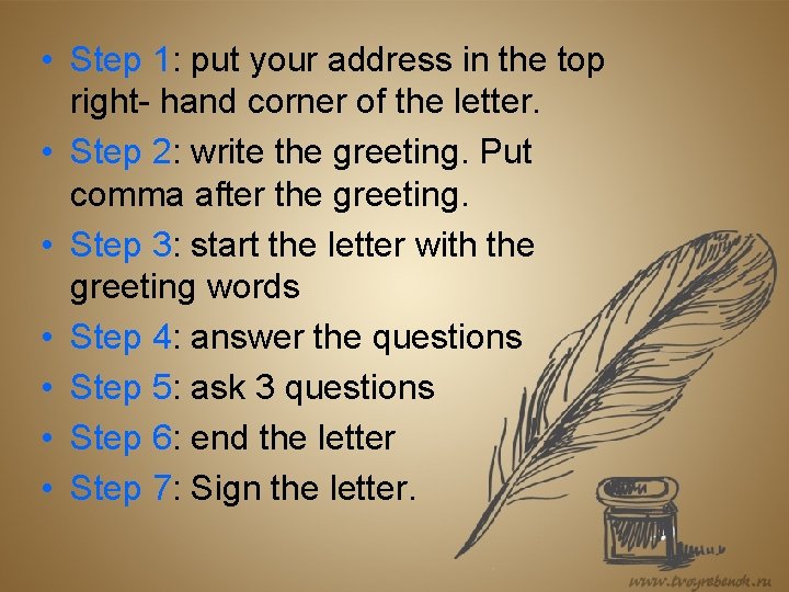 • Step 1: put your address in the top right- hand corner of • Step 1: put your address in the top right- hand corner of