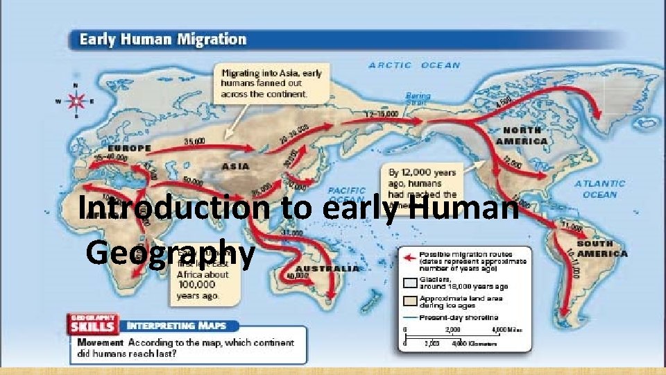 Introduction to early Human Geography 