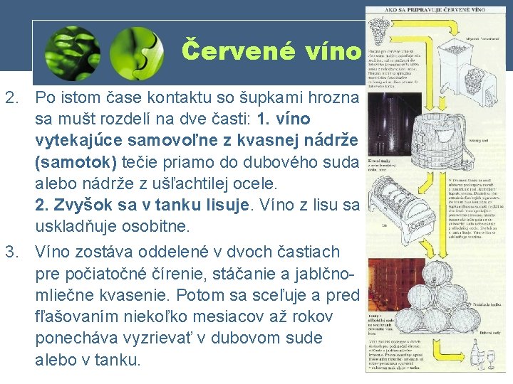 Červené víno 2. Po istom čase kontaktu so šupkami hrozna sa mušt rozdelí na