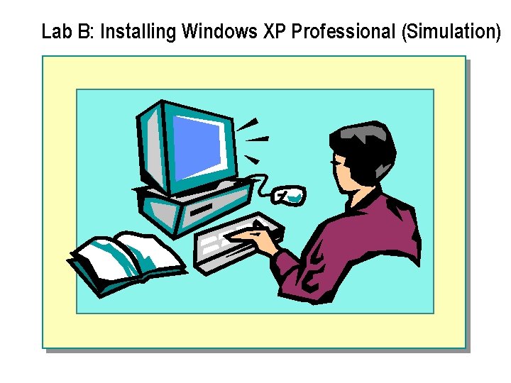 Lab B: Installing Windows XP Professional (Simulation) Lab B: Installing Windows XP Professional (Simulation)
