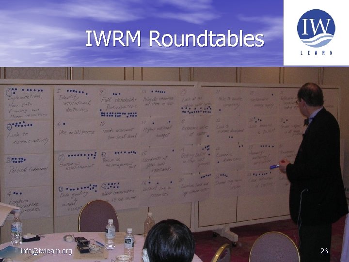 IWRM Roundtables info@iwlearn. org 26 