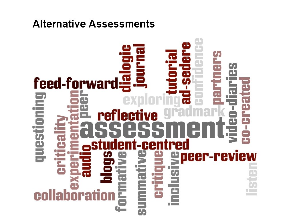 Alternative Assessments 