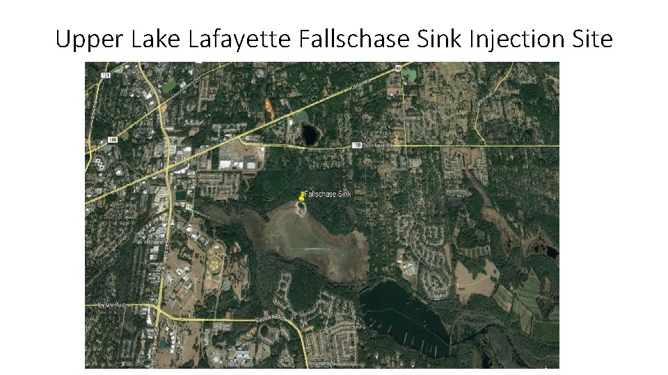 Upper Lake Lafayette Fallschase Sink Injection Site 