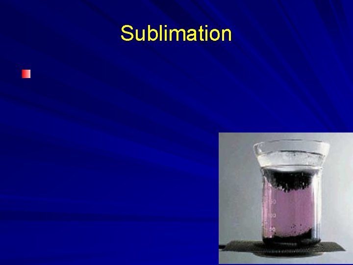 Sublimation Sublimation