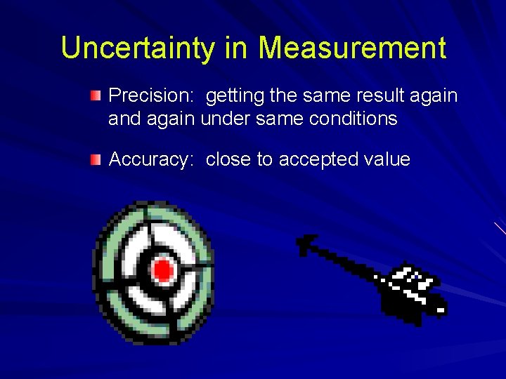 Uncertainty in Measurement Precision: getting the same result again and again under same conditions Uncertainty in Measurement Precision: getting the same result again and again under same conditions