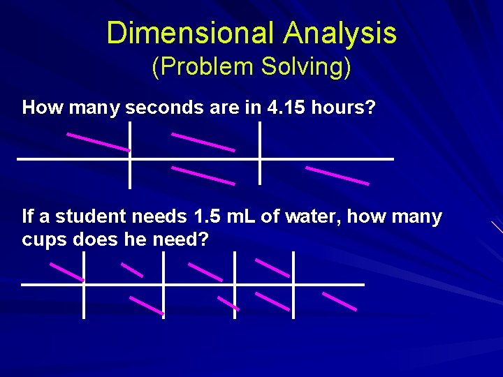 Dimensional Analysis (Problem Solving) How many seconds are in 4. 15 hours? If a Dimensional Analysis (Problem Solving) How many seconds are in 4. 15 hours? If a