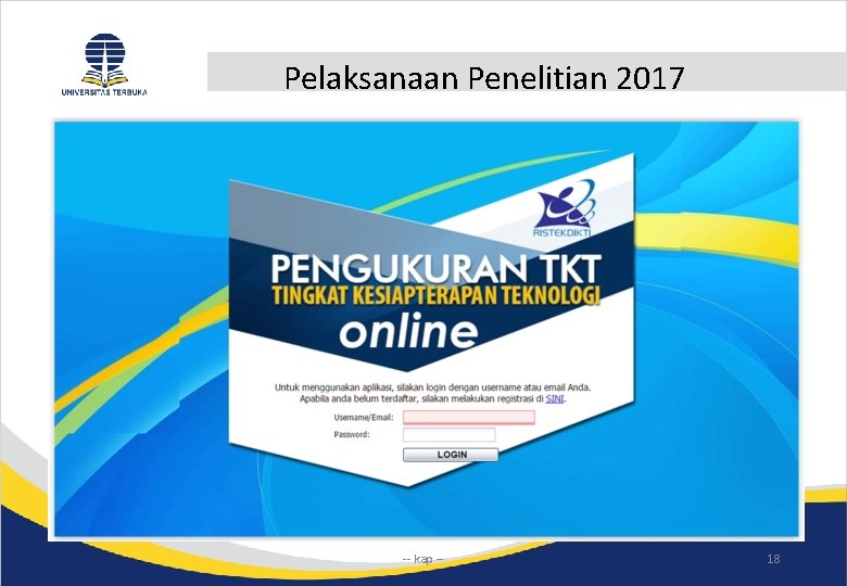 Pelaksanaan Penelitian 2017 -- kap -- 18 