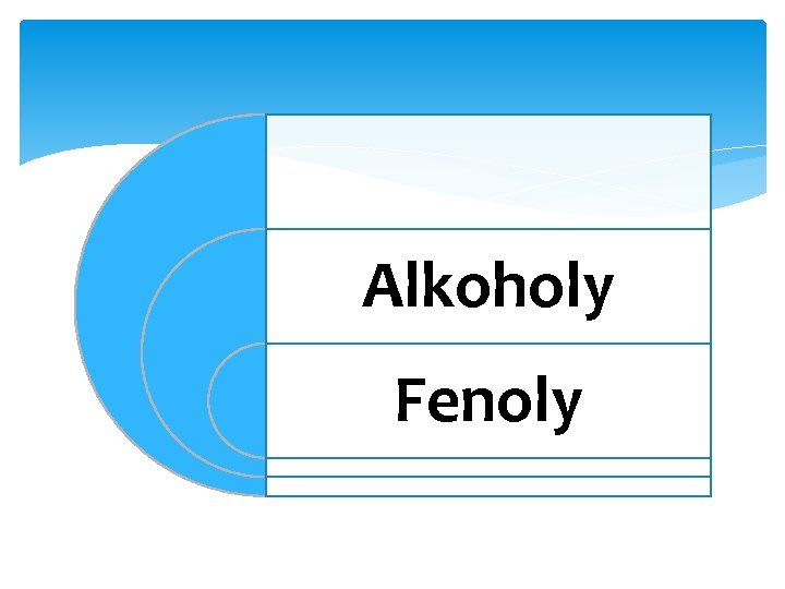 Alkoholy Fenoly 