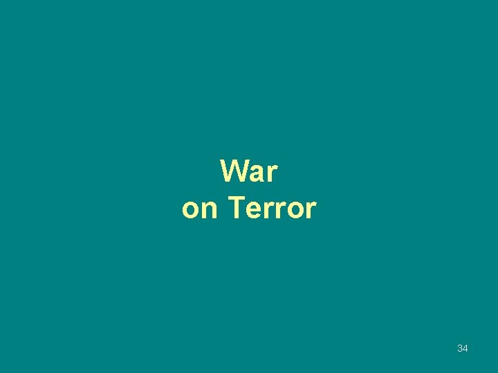 War on Terror 34 