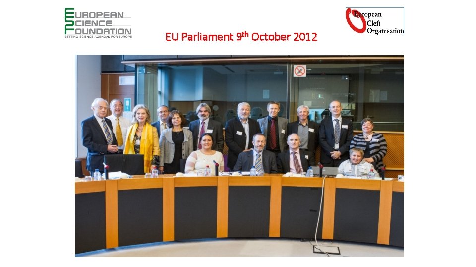 EU Parliament 9 th October 2012 