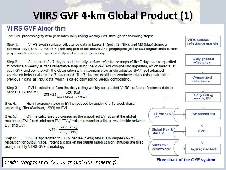 VIIRS GVF 4 -km Global Product (1) Credit: Vargas et al. (2015; annual AMS