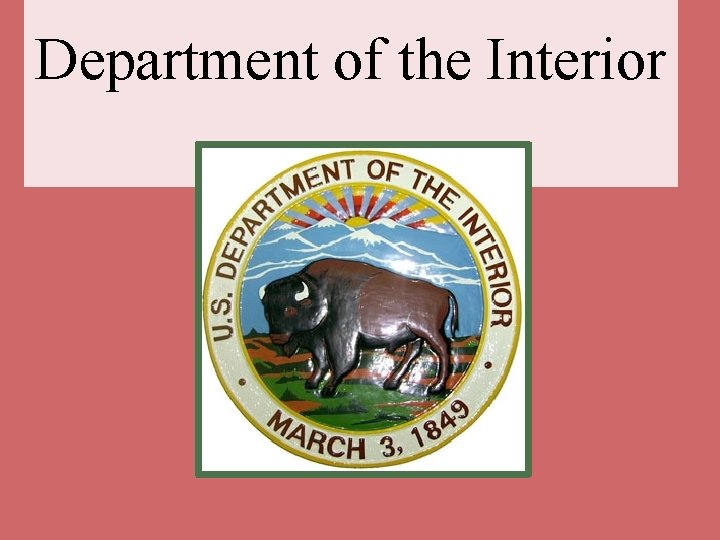 Department of the Interior 